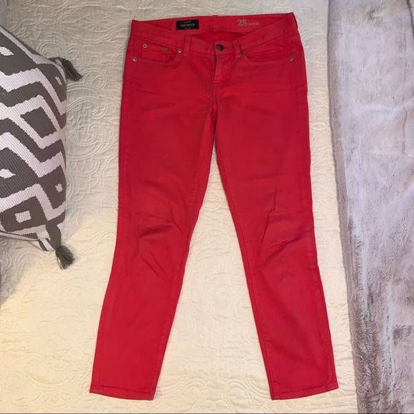 J.Crew Toothpick Jeans Pink